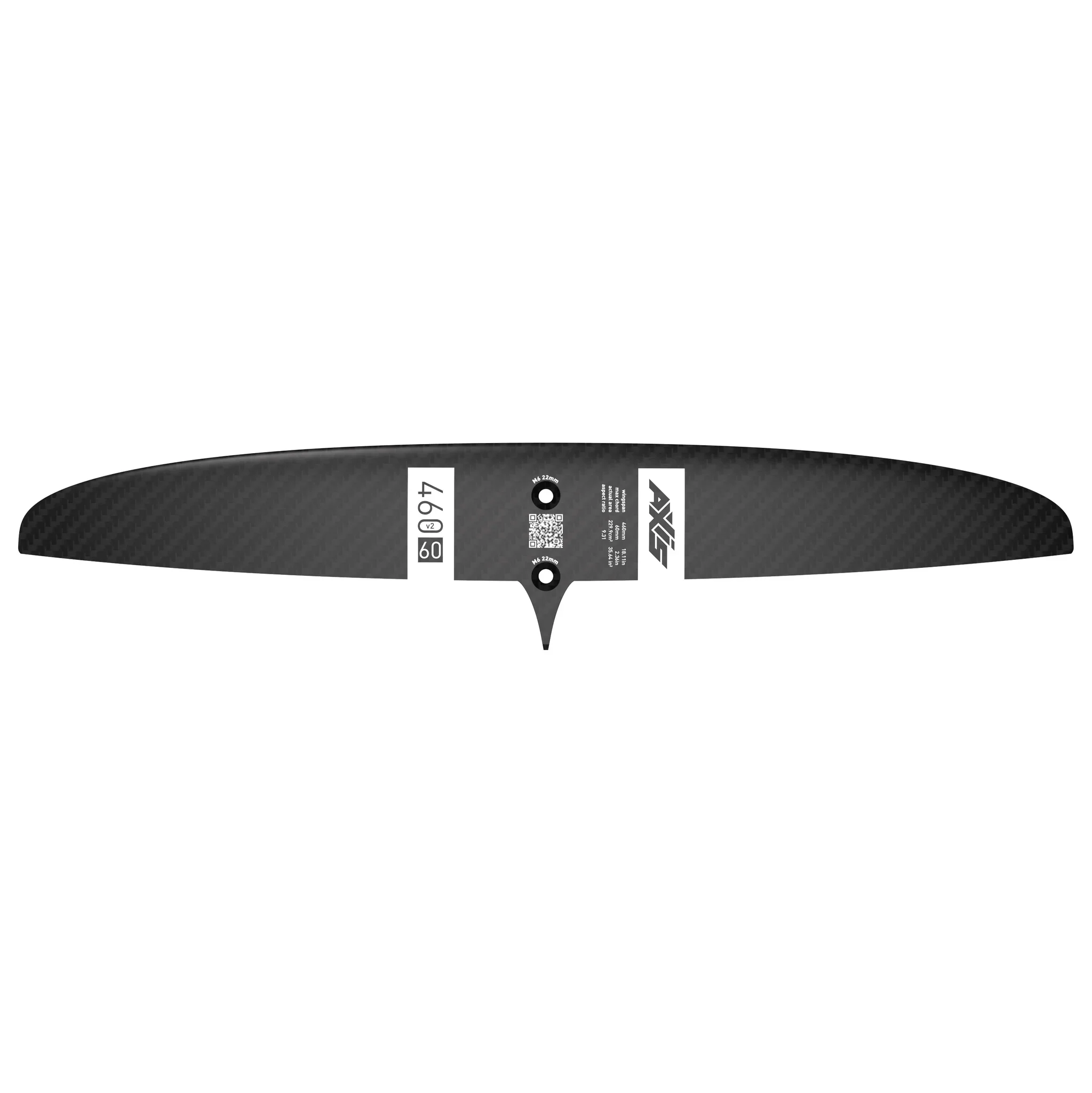 Axis V2 460mm Pump Rear Wing Carbon - Image 3