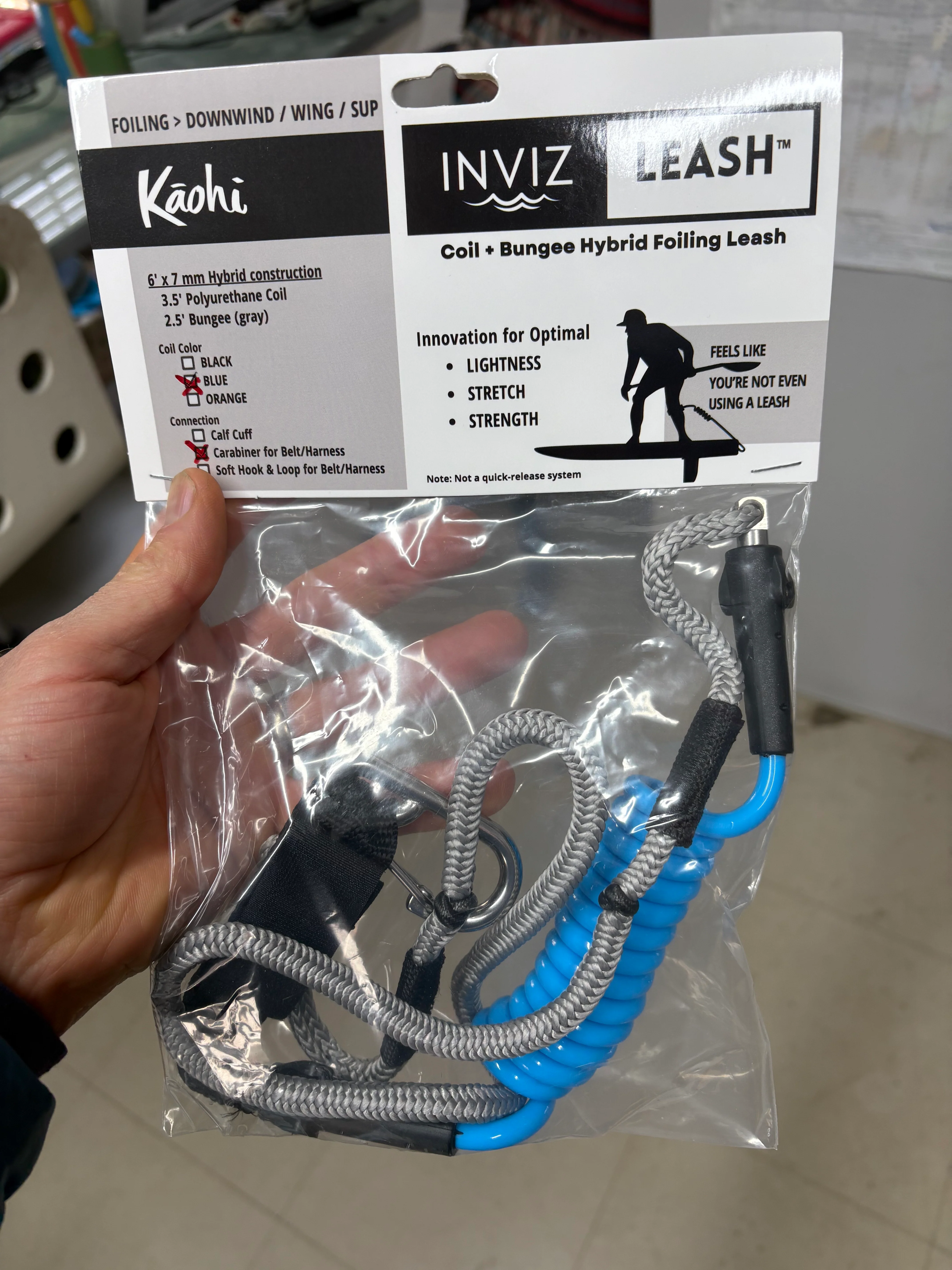INVIZ Leash - Hybrid designed for Downwind Foiling - Image 3
