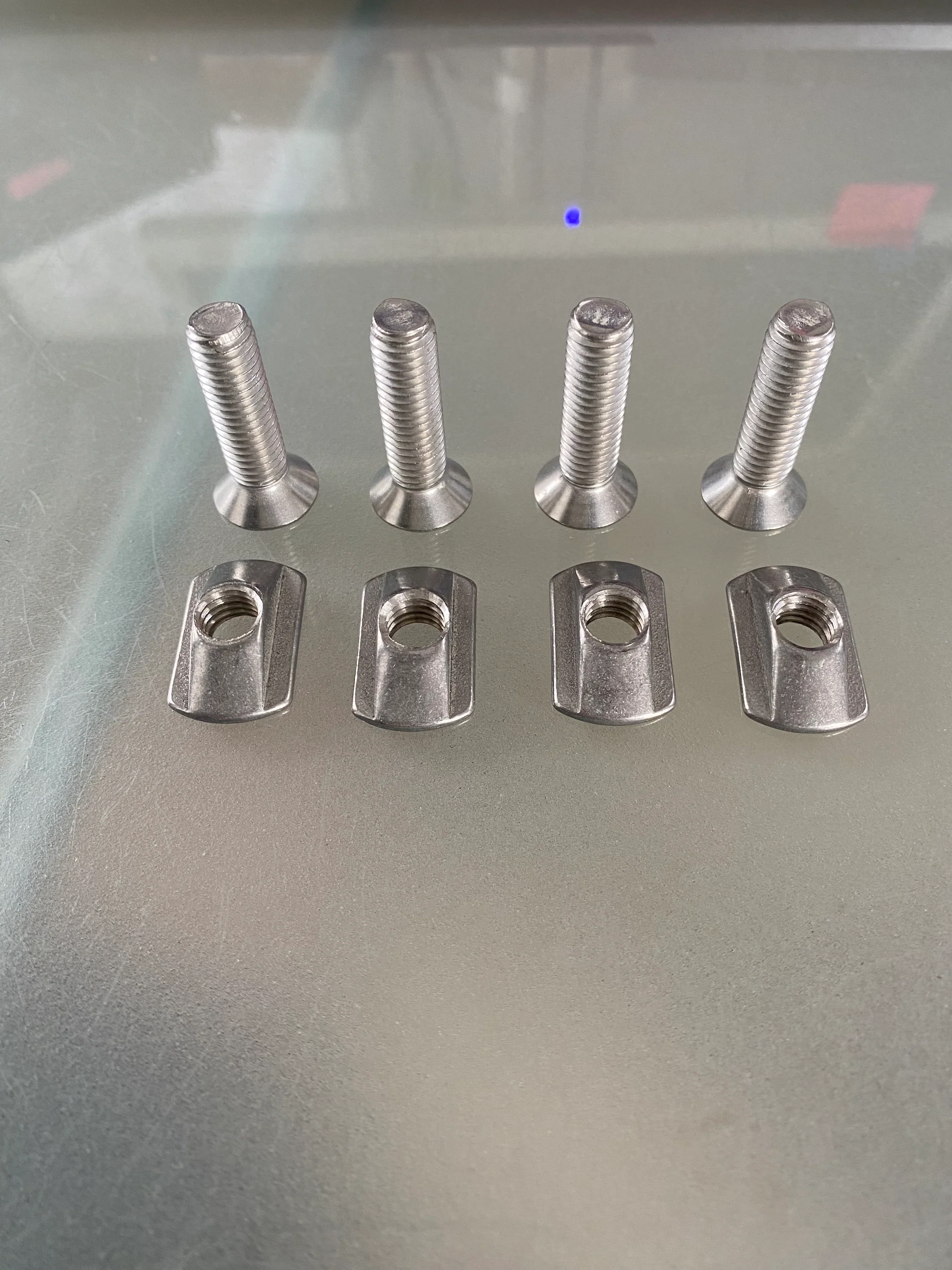 M8 Track Nuts Stainless & 30mm Bolts x 4 - Image 2