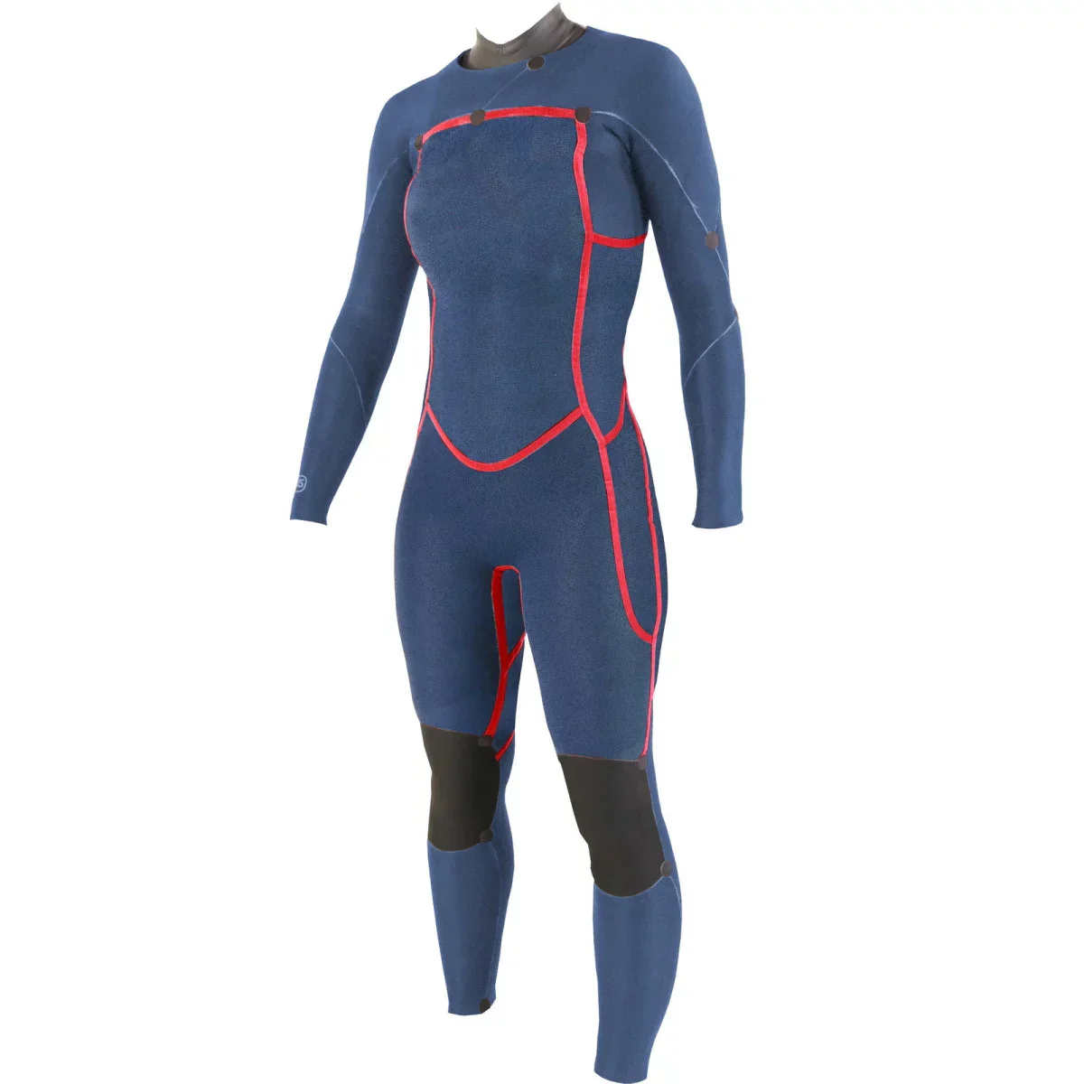 Sooruz Divine Womens 4/3 Fullsuit Front Zip - Image 3