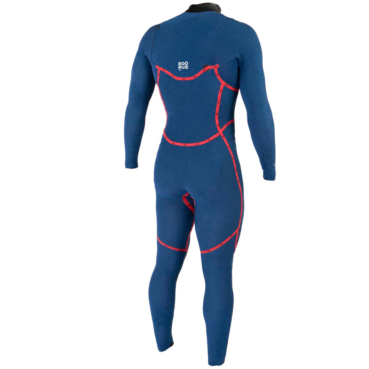 Sooruz FIGHTER 4/3mm Men's Fullsuit Chest Zip - Black (S5) - Image 4